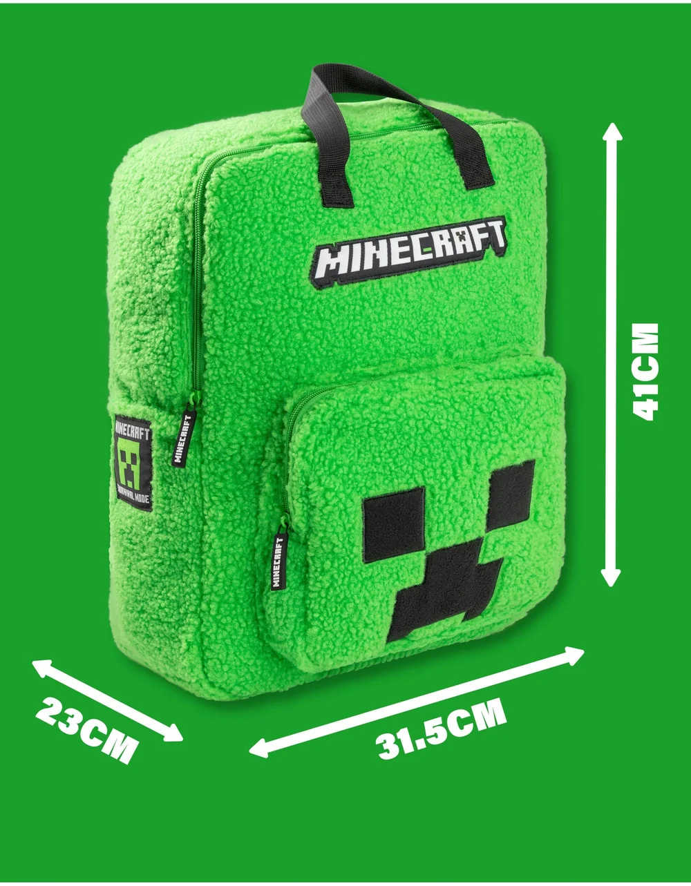 Vanilla Underground Minecraft Kids Green Logo Backpack - One Size Image 6