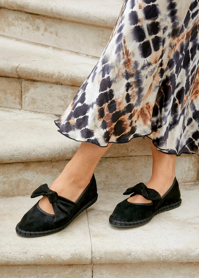 Linzi Pout Black Faux Suede Mary Jane