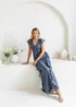 Anaya With Love Vintage Indigo Waterfall Ruffle Maxi Dress - 12 Image 6