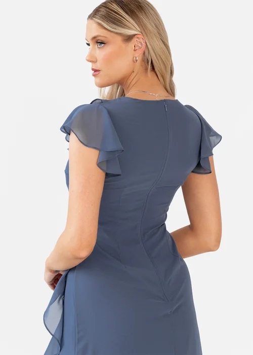 Anaya With Love Vintage Indigo Waterfall Ruffle Maxi Dress - 12 Image 4