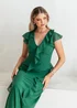 Anaya With Love Evergreen Waterfall Ruffle Maxi Dress - 18 Image 5