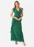 Anaya With Love Evergreen Waterfall Ruffle Maxi Dress - 18 Image 1