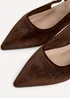 Linzi Clasica Brown Velvet Pointed Toe Ballet Flat - Size 7 Image 5