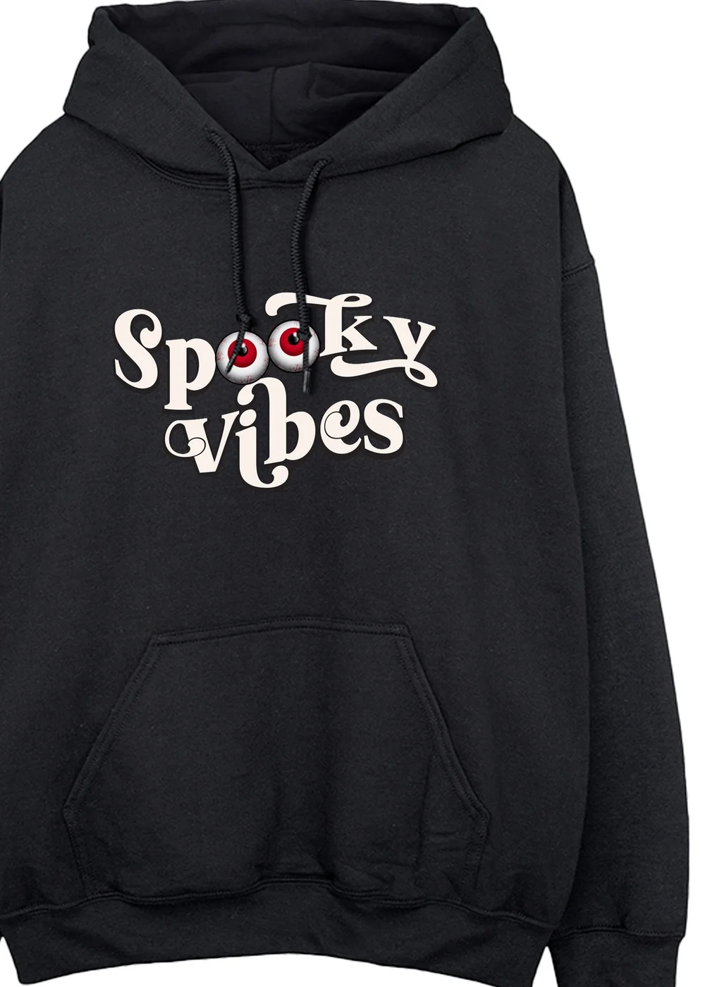 Spiral Galaxy Spooky Vibes Black Graphic Hoodie - 4XL Image 2