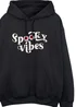 Spiral Galaxy Spooky Vibes Black Graphic Hoodie - 4XL Image 2