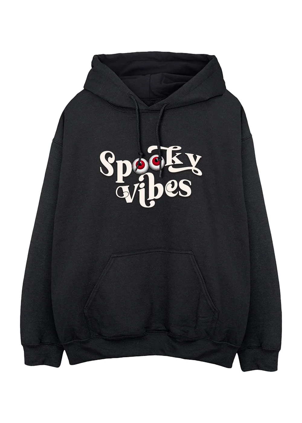 Spiral Galaxy Spooky Vibes Black Graphic Hoodie - 4XL Image 1