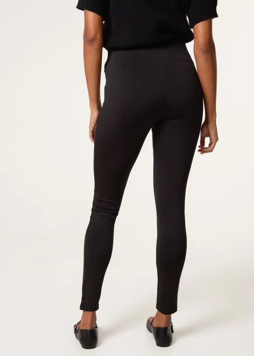 Blue Vanilla Black Button Detail Shaping Pants - L Image 4