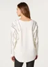 Blue Vanilla Ivory Embellished Shoulder Jumper - Medium/Large Image 4