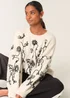 Blue Vanilla Stone Floral Embroidery Jumper - Small/Medium Image 2