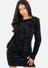 Lovedrobe Embellished V-Back Velvet Bodycon Mini Dress - 18 Image 3