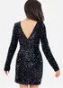 Lovedrobe Embellished V-Back Velvet Bodycon Mini Dress - 18 Image 4