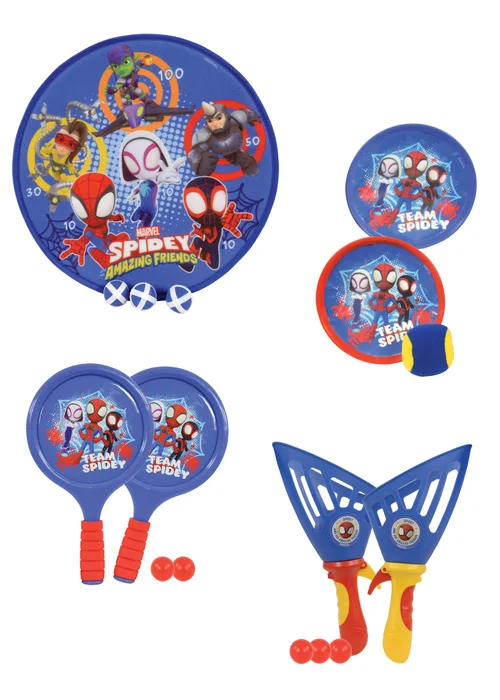 Spidey & His Amazing Friends 4in1 Bumper Box of Garden Games - One Size Image 1