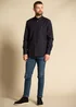 French Connection Navy Cotton Long Sleeve Oxford Shirt - M Image 3