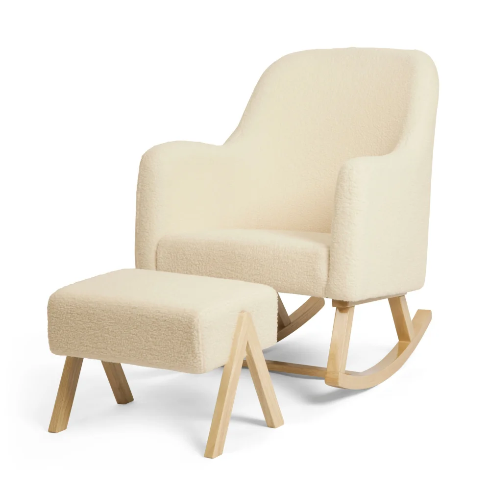 Ickle Bubba Cream Roxby Nursery Chair and Stool - One Size Image 1