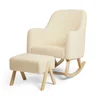 Ickle Bubba Cream Roxby Nursery Chair and Stool - One Size Image 1