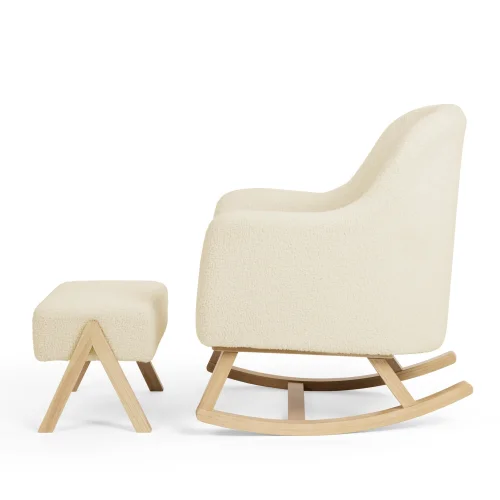 Ickle Bubba Cream Roxby Nursery Chair and Stool - One Size Image 3