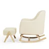 Ickle Bubba Cream Roxby Nursery Chair and Stool - One Size Image 3