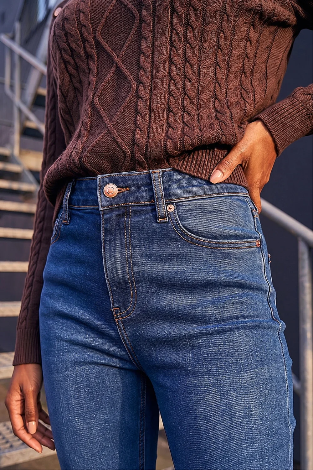 Roman Indigo Petite Bootcut Stretch Jeans - 12 Image 4