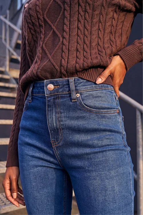 Roman Indigo Petite Bootcut Stretch Jeans - 12 Image 4