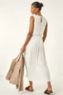 Roman White Crochet Bodice Midi Dress - Size 20 Clothing Image 3