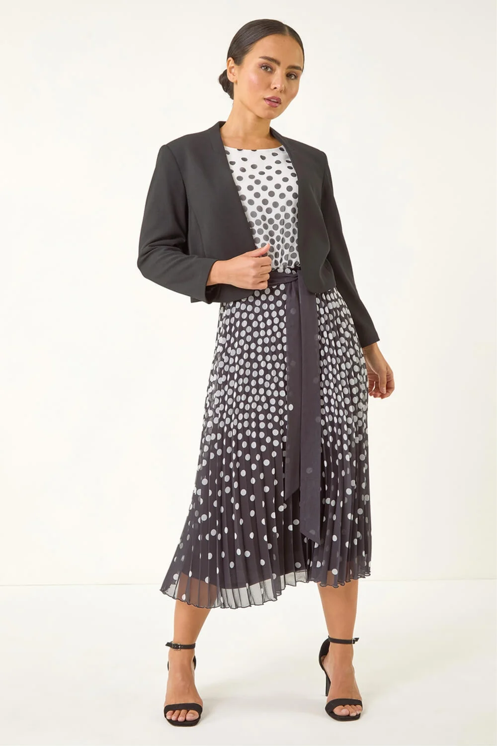 Roman Black Petite Stretch Bolero Jacket - 14 Image 2