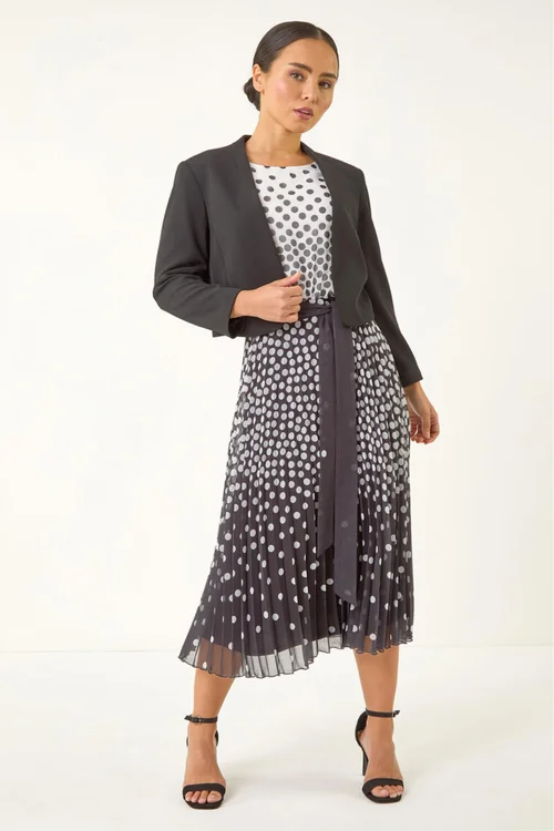 Roman Black Petite Stretch Bolero Jacket - 14 Image 2