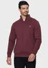 Threadbare Burgundy Quarter Zip Sweatshirt - XL Image 1