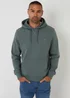 Threadbare Dark Blue Cotton Blend Pullover Hoody - S Image 1