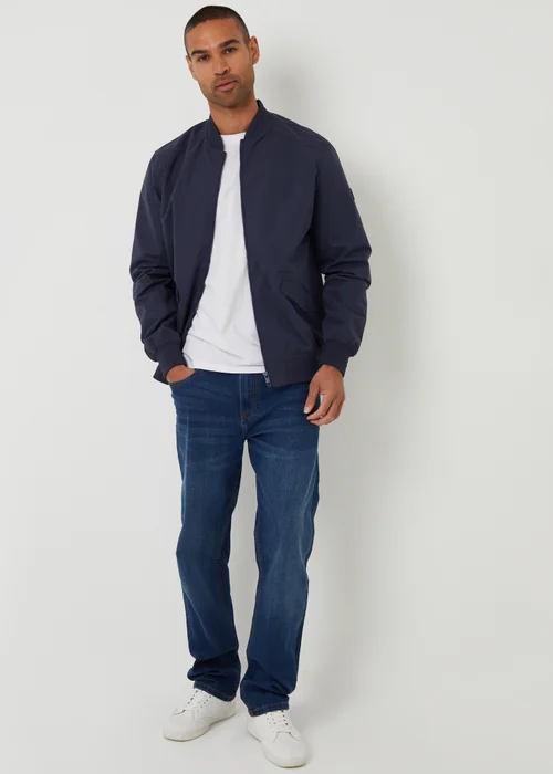 Threadbare Navy Bomber Jacket - XL Image 3