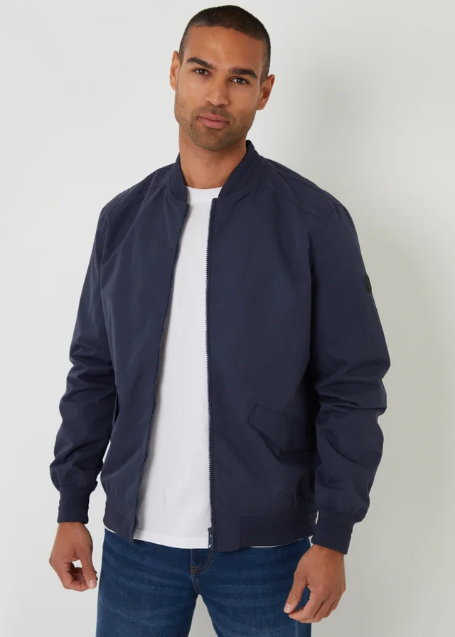 Threadbare Navy Bomber Jacket