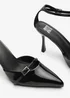 Where's That From Black Jordan Strappy Pointed Toe High Heels - Size 6 Image 4