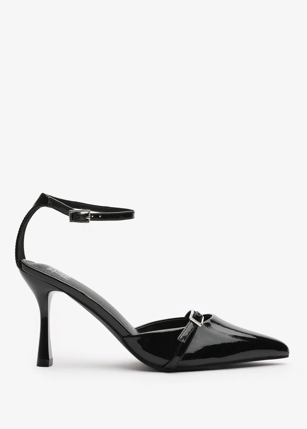 Where's That From Black Jordan Strappy Pointed Toe High Heels - Size 6 Image 2