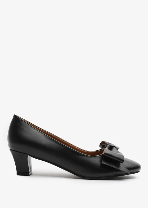Where's That From Georgia Black PU Court Shoes - Size 6 Image 2