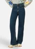Yumi Blue Dark Wash Stretch Wide Leg Jeans - 16 Image 2