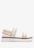Where's That From Telma White Flatform Sandals With Velcro Straps - Size 3 Image 2