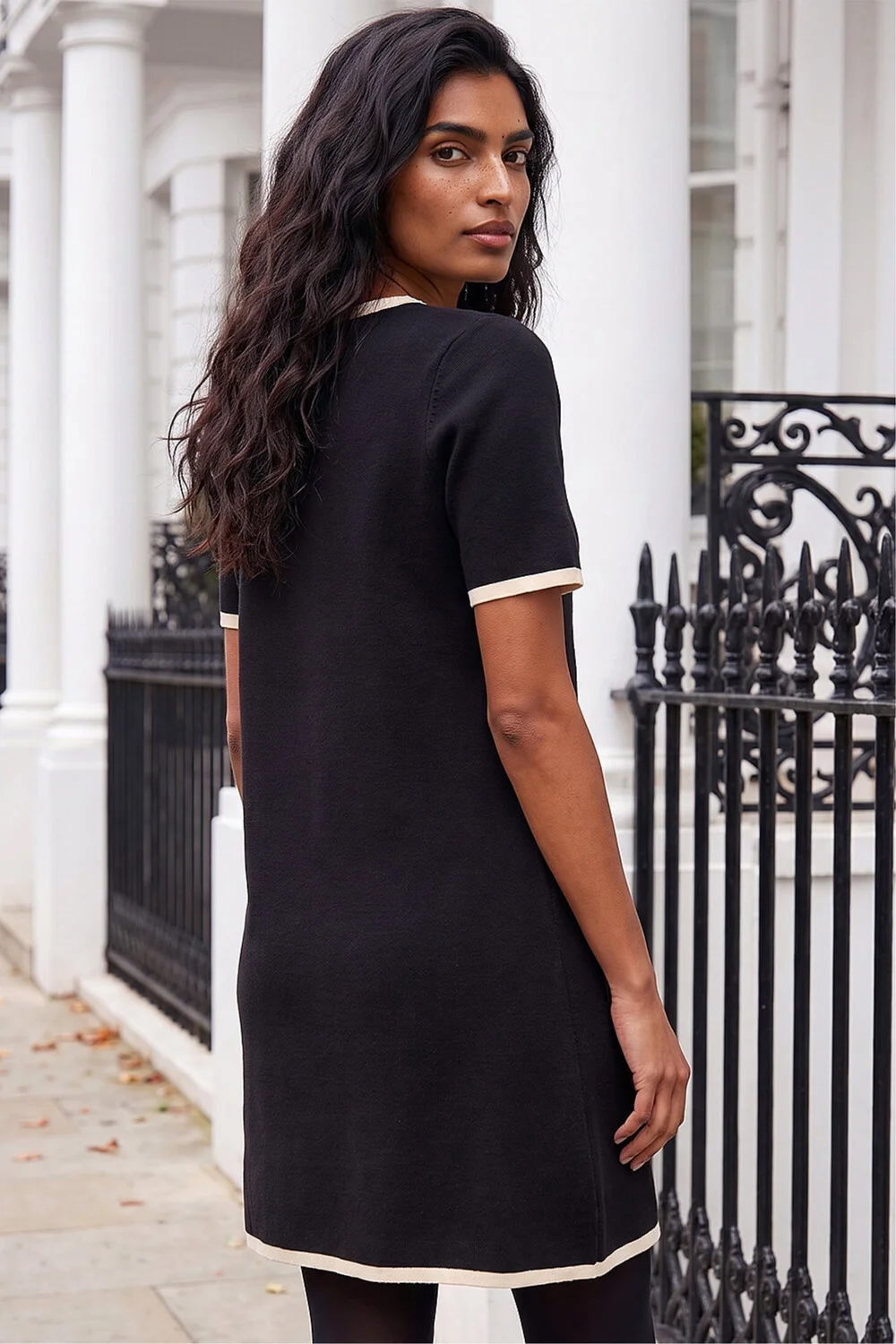 Roman Black Bow Detail Knitted Dress - 18 Image 3