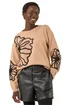 Roman Camel Cornelli Floral Knit Jumper - Medium/Large Image 1