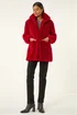 Roman Red Curly Soft Borg Coat - 18 Image 2