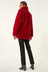 Roman Red Curly Soft Borg Coat - 18 Image 3