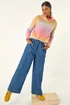 Roman Denim Tie Front Wide Leg Trouser - 18 Image 2