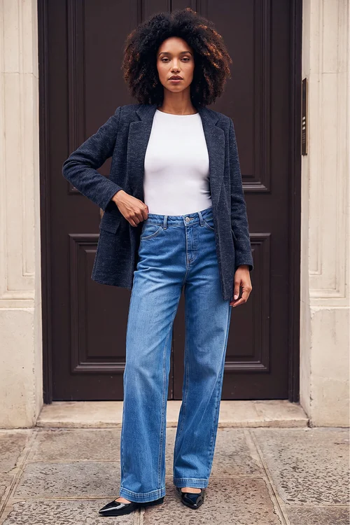Roman Navy Boucle Jersey Blazer - 16 Image 2