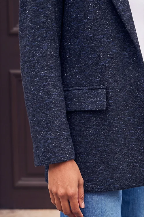 Roman Navy Boucle Jersey Blazer - 16 Image 4