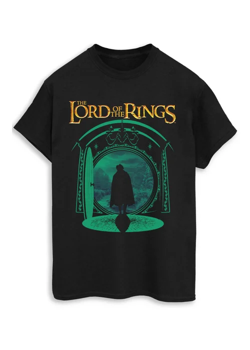 Spiral Galaxy Lord Of The Rings Frodo Circle Black Graphic T-Shirt - XXL Image 1