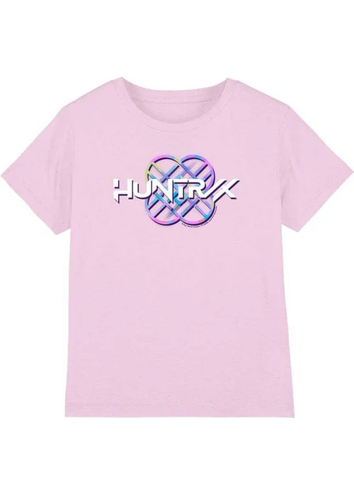 K-Pop Demon Hunters Kids Pink Pastel Logo T-Shirt (3-13yrs) - 7-8 Yrs Image 1