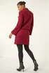 Roman Wine Luxury Boucle Textured Jacket - 18 Image 3