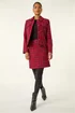 Roman Wine Luxury Boucle Textured Jacket - 18 Image 1