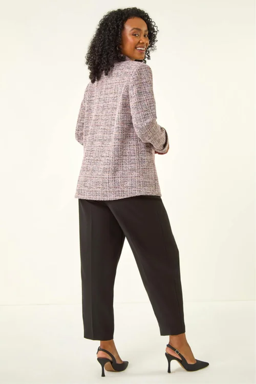 Roman Pink Petite Boucle Stretch Blazer - 14 Image 3