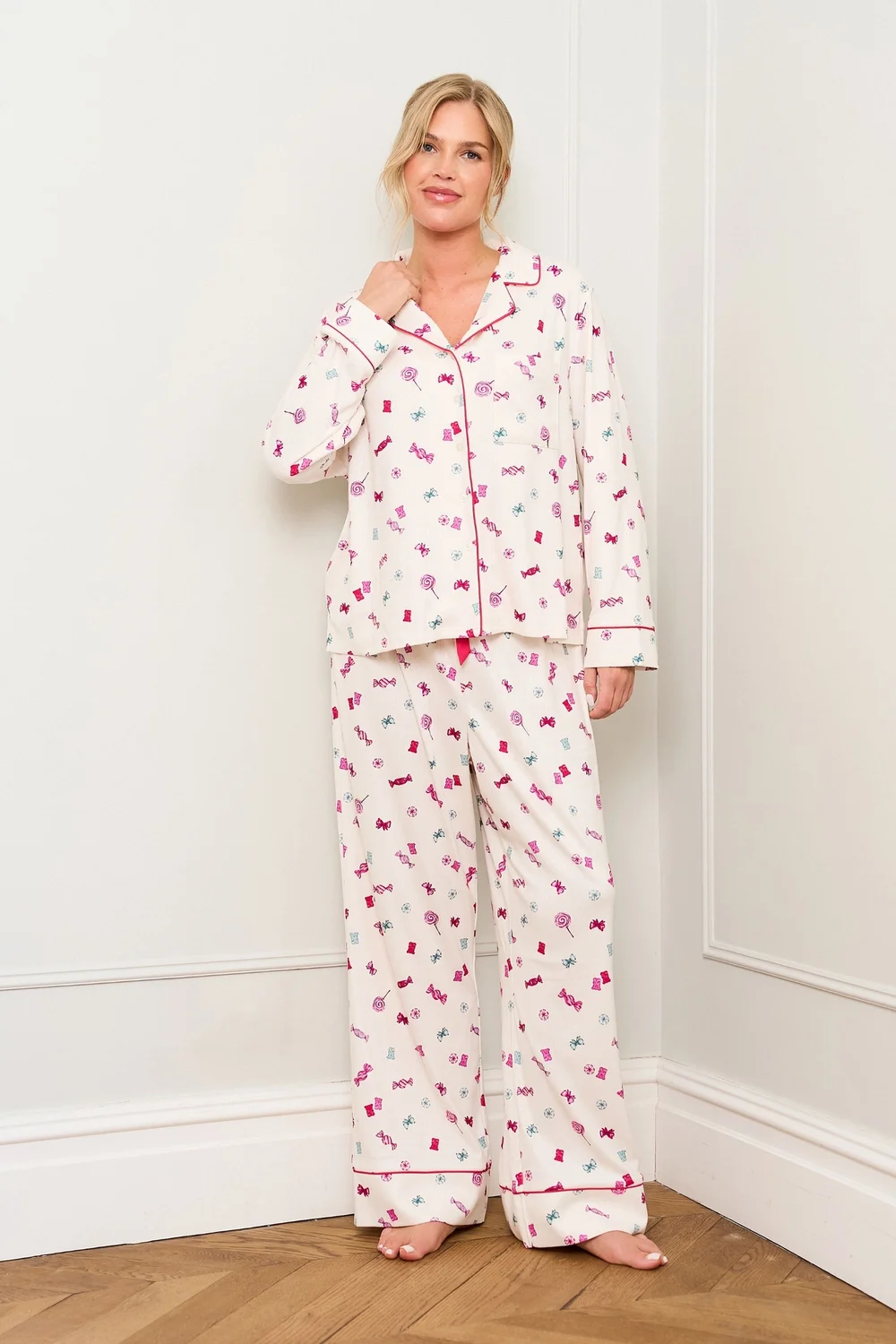 JimJam Multi Sweet Trad Pyjama - Medium Image 1