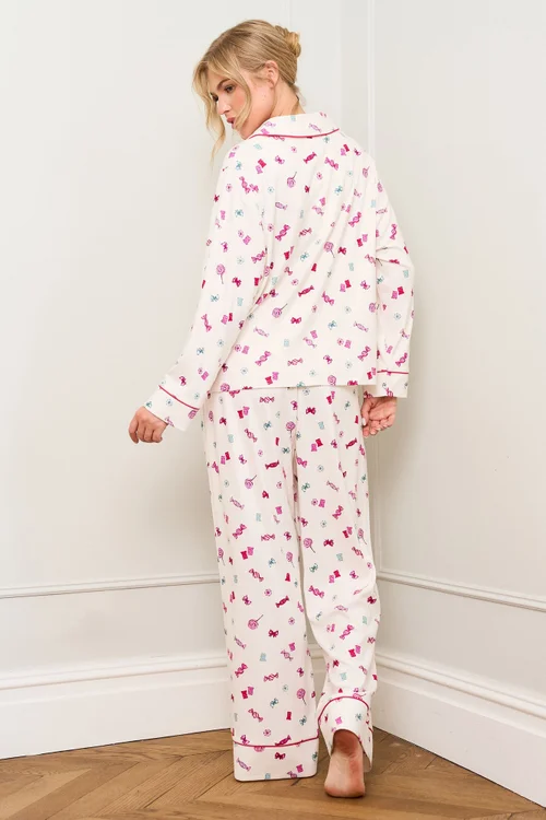 JimJam Multi Sweet Trad Pyjama - Medium Image 3