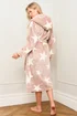 JimJam Mocha Star Print Dressing Gown - Small/Medium Image 4